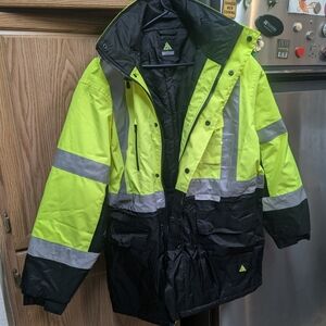 High-Visibility Yellow and Black Jacket